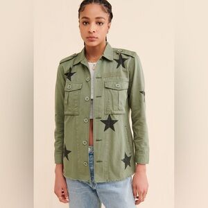 Pistola Camilo Star Utility Jacket Olive Green Military Style Size Large